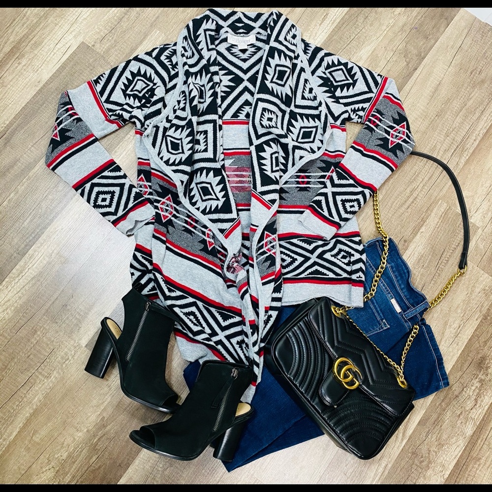 Small sweater Aztec cardigan